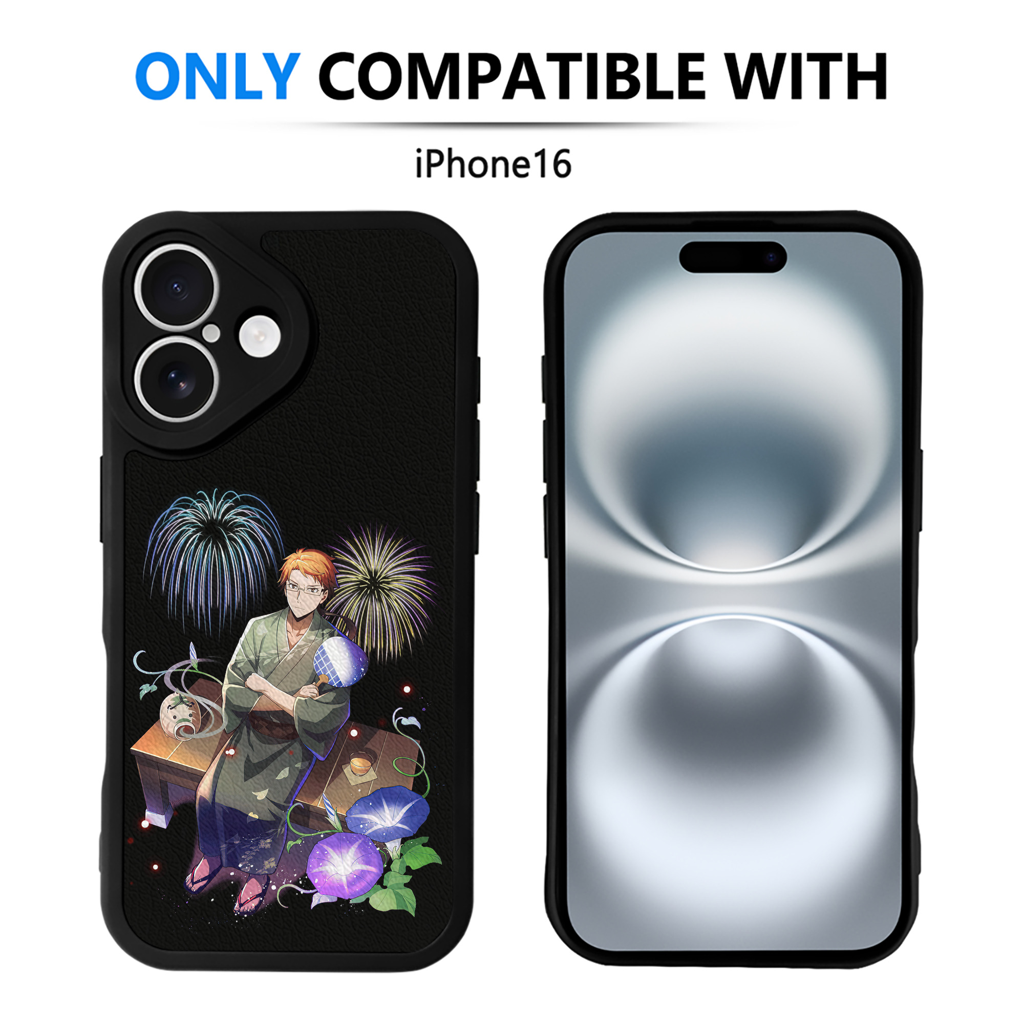 （画像用） 文豪ストレイドッグス Bungo Stray Dogs 【iPhone 16シリーズ対応】シリコンスマホケース（レザー調） 材質：シリコン
